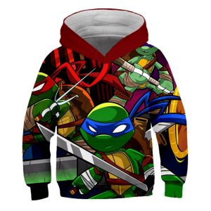 Sweat Tortue Ninja en Relief – Immersion Totale dans l’Univers TMNT