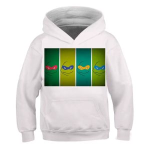 Sweat à Capuche 3D Tortue Ninja – Cadeau Original pour Anniversaires ou Noël