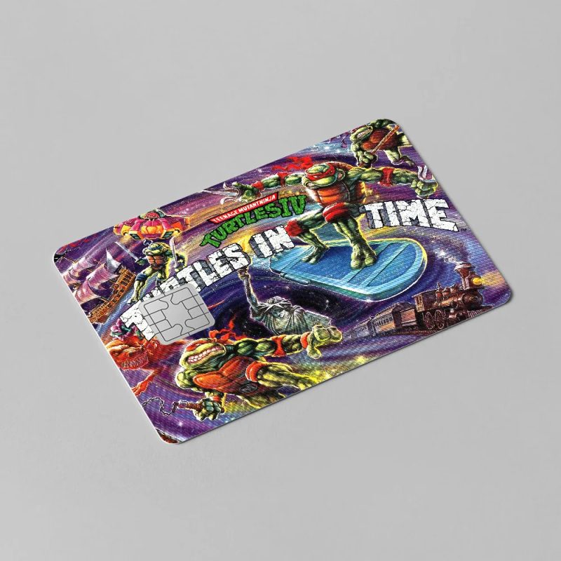 Autocollant Carte Bancaire Tortue Ninja - 4 Designs TMNT