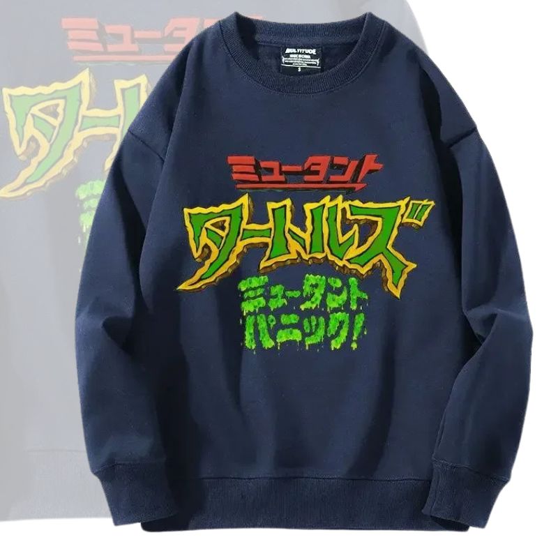 Pull TMNT à Manches Longues – Design Exclusif pour Fans