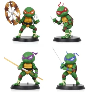 Figurines Tortue Ninja - Pack 4 Personnages 12cm