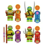 Figurine Blocs Tortue Ninja - Pack 4,5cm