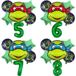 Décoration Ballons Tortue Ninja – Couleurs des 4 Héros