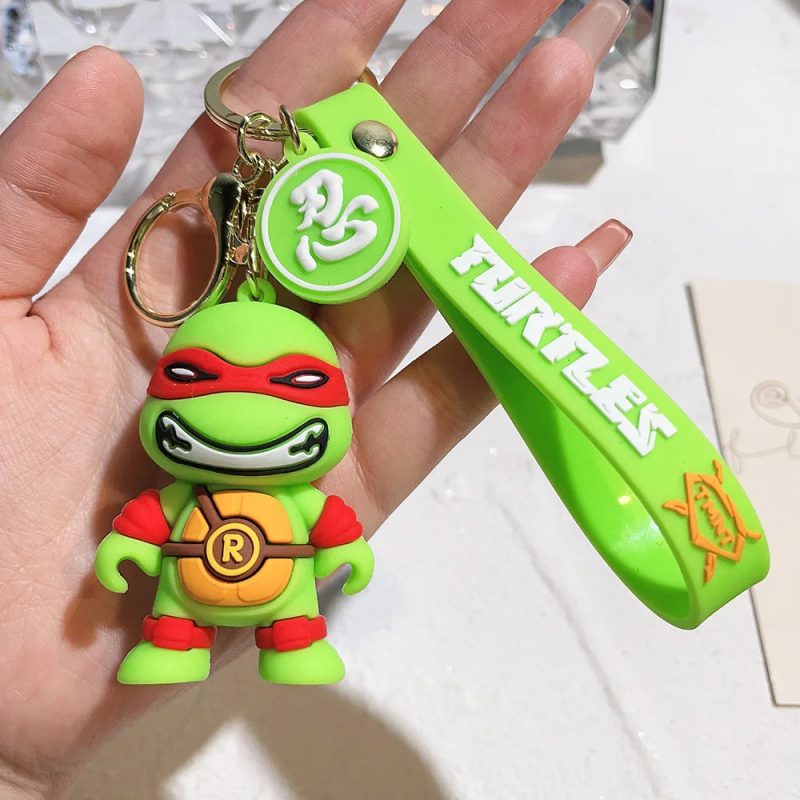 Porte-clés Tortue Ninja - Les 4 frères en PVC – Image 4