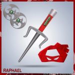 Accessoires de Déguisement Tortue Ninja Raphael – Rebelle et puissant