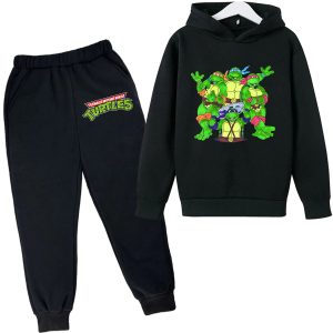 Costume Complet Enfant Tortue Ninja – Parfait pour Cosplay ou Spectacles Scolaires