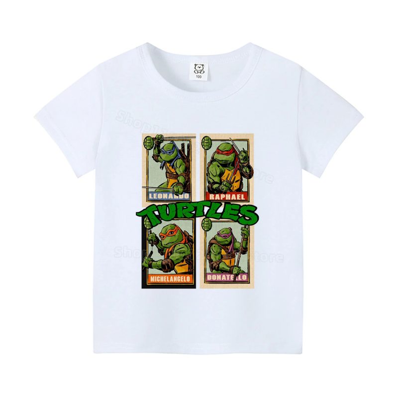 T-shirt Tortue Ninja pour Enfants – Parfait pour Fêtes