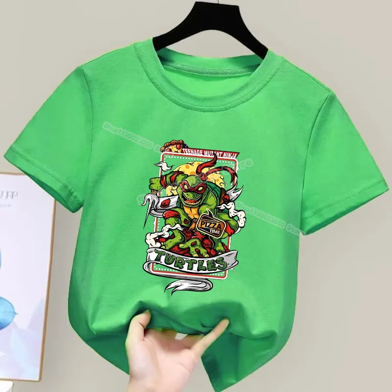 T-shirt Raphael Vert Tortue Ninja pour Enfant Style et Polyvalence