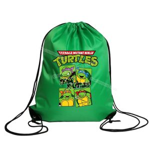 Sac à Cordon Tortue Ninja - Style Geek et Fonctionnel [Tailles 43x34 cm]