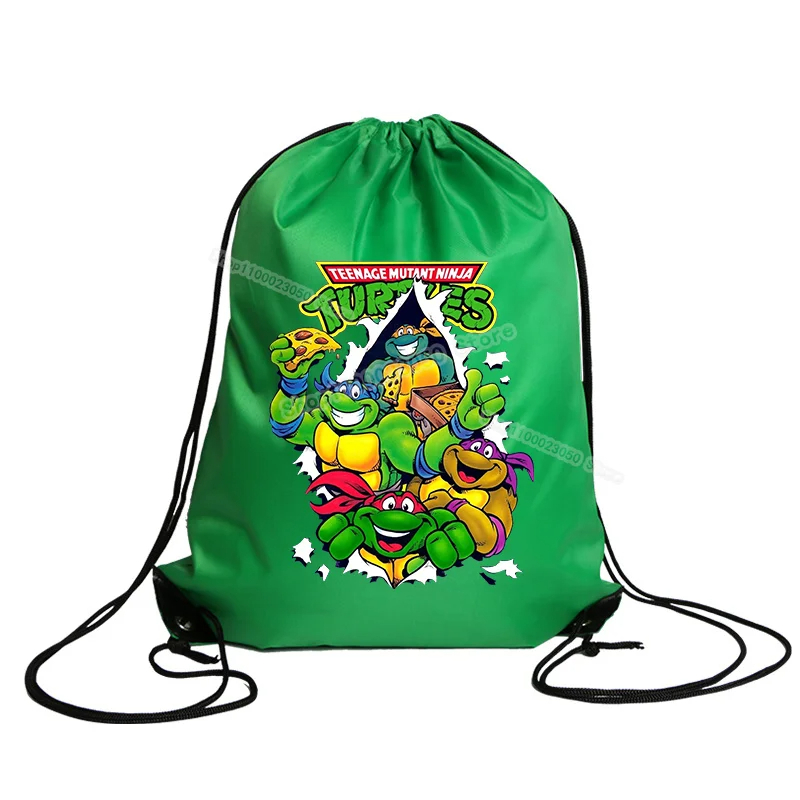 Sac à Dos TMNT avec Cordon - Léger et Résistant pour Enfants