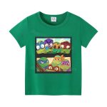 T-shirt Vert Enfant Tortue Ninja – Style Dynamique pour Vacances ou École
