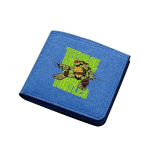 Portefeuille Geek TMNT – Design Bleu Éclatant