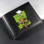 Porte-Monnaie Michelangelo Tortue Ninja en Cuir Noir – Élégance Geek