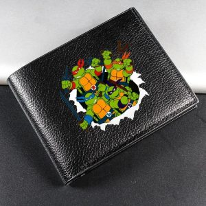 Porte-Monnaie Noir Tortue Ninja - Cuir PU