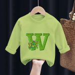 Sweat-shirt TMNT Vert pour Enfant Lettre W – Confort et Style Geek