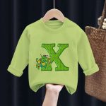 Sweat-shirt TMNT Vert pour Enfant Lettre X – Confort et Style Geek