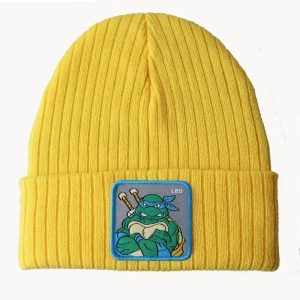 Bonnet Leonardo Tortue Ninja Jaune - Style Geek et Urbaine