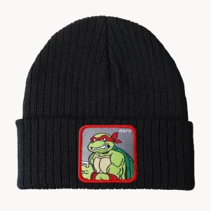 Bonnet Raphael Tortue Ninja Noir - Style Geek et Urbaine