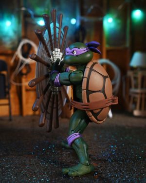 Figurine Tortue Ninja Donatello - Édition Glitch 18cm