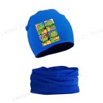 Ensemble Bonnet et Écharpe Tortues Ninja Bleu