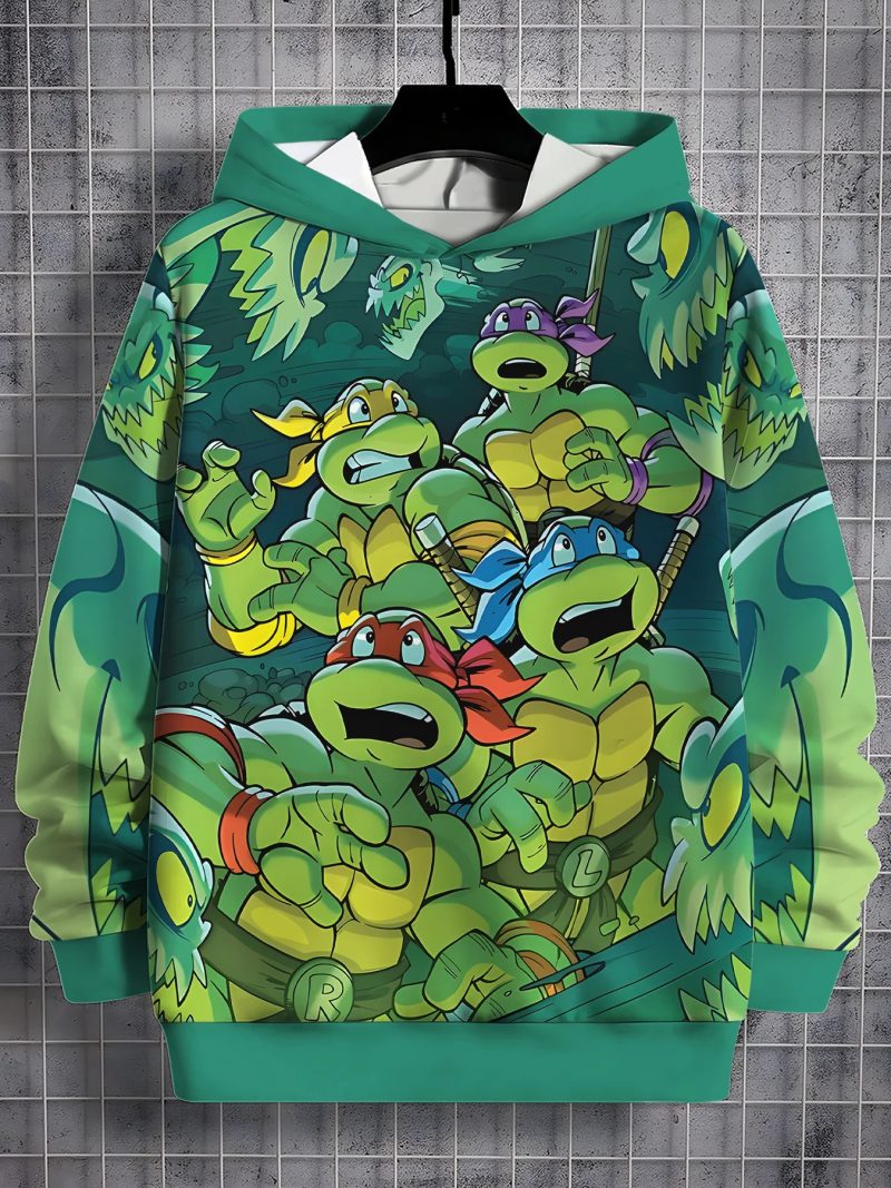 Sweat Capuche Tortue Ninja – Cadeau Fan pour Anniversaires ou Noël – Image 3