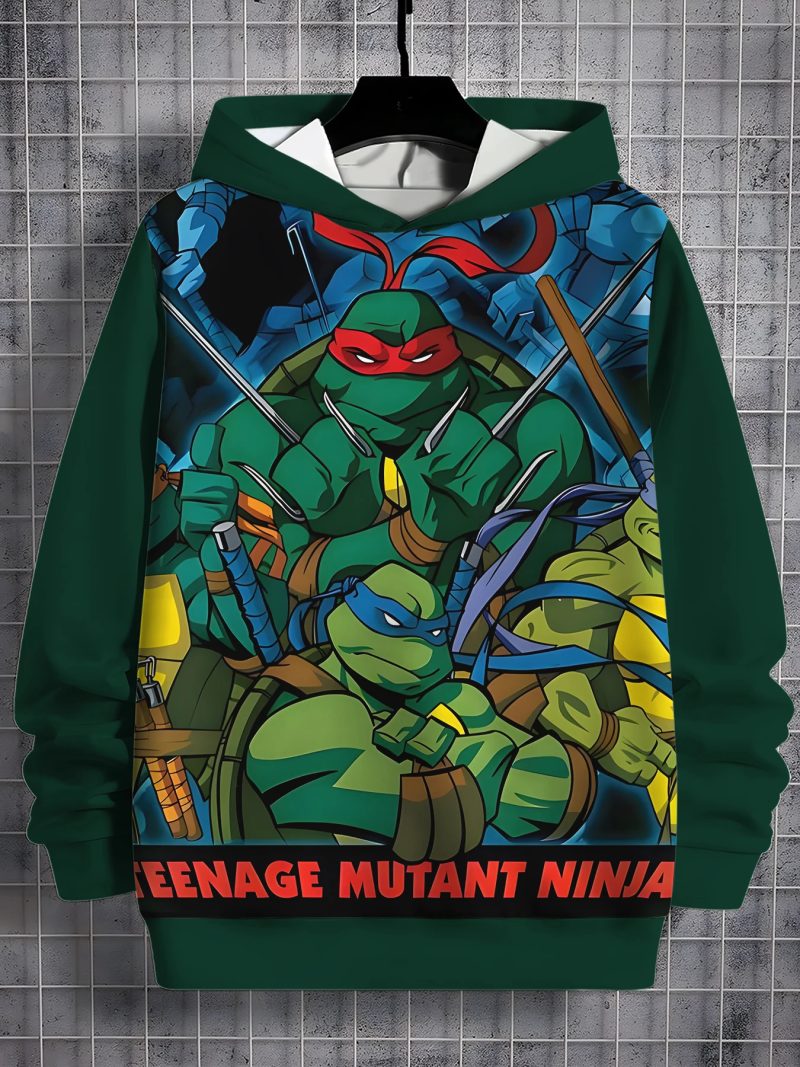 Vêtement TMNT Enfant – Sweat à Capuche Respirant et Ajustable – Image 2