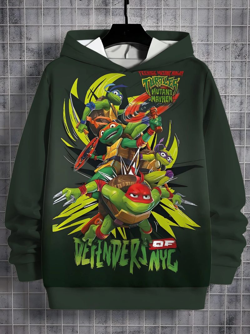 Sweat à Capuche Tortue Ninja – Style Geek & Confort Quotidien – Image 3