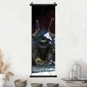 Toile Décorative Tortue Ninja - Fixation Facile Sans Perçage