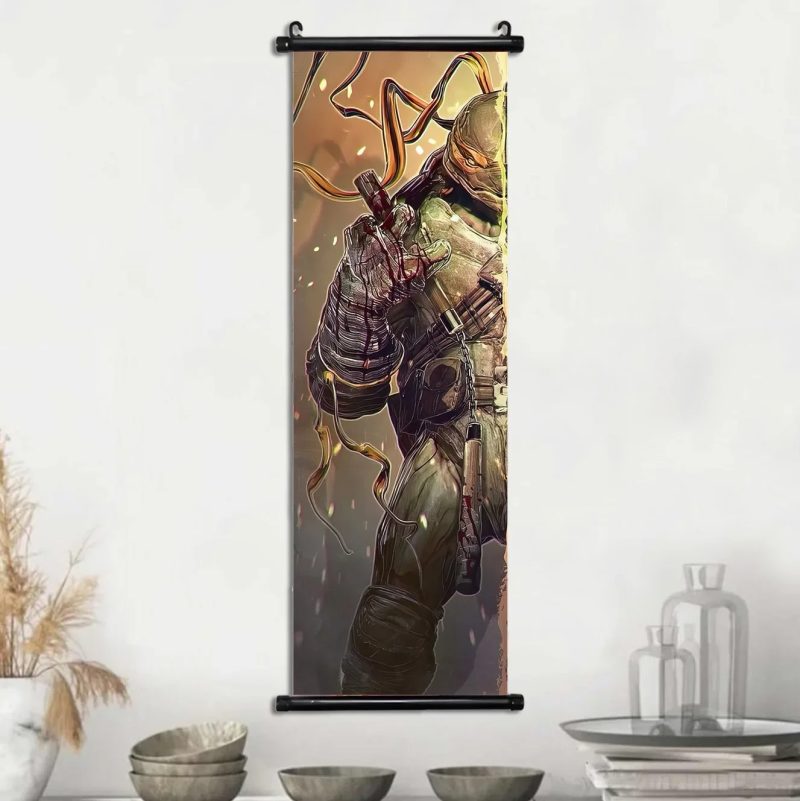 Décoration Murale Tortue Ninja – Élégante & Facile à Poser