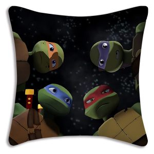 Oreiller Tortue Ninja – Doux et lavable