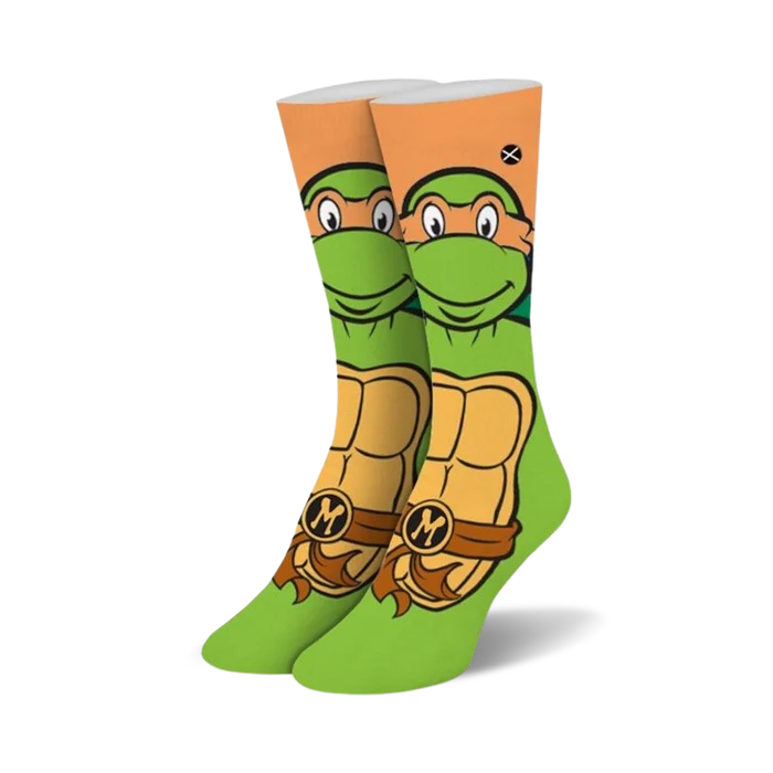 Chaussettes Tortue Ninja Michelangelo - Confort et Style pour Fans